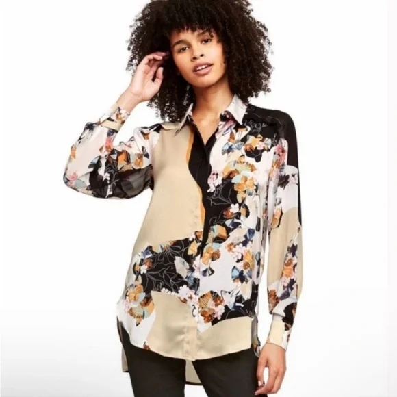 3.1 Phillip Lim for Target Floral Blouse‎ Size NWOT - Picture 3 of 11